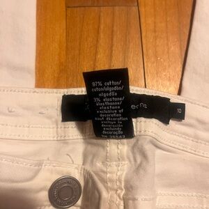 Calvin Klein Off-White Straight Leg Women’s Jeans - Classic Five-Pocket